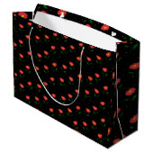 Rode Bloemen Papavers Cadeautas (Achterkant Gekanteld)