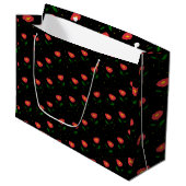 Rode Bloemen Papavers Cadeautas (Voorkant Gekanteld)