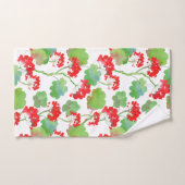 Rode bloemen (Pelargonium) Bad Handdoek (Handdoek)