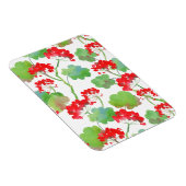 Rode bloemen (Pelargonium) Magneet (Rechterzijde)
