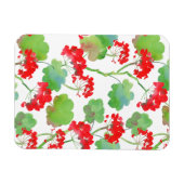 Rode bloemen (Pelargonium) Magneet (Horizontaal)