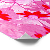 rode bloemen poster (Hoek)