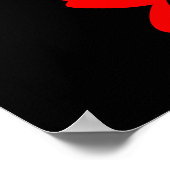 Rode bloemen poster (Hoek)