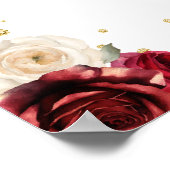 Rode Bloemen Prinses Quinceañera Welkom Poster (Hoek)