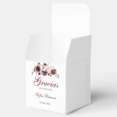 Rode Bloemen Quinceañera Bedankdoosjes (Geopend)