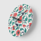 Rode bloemen ronde klok (Hoek)
