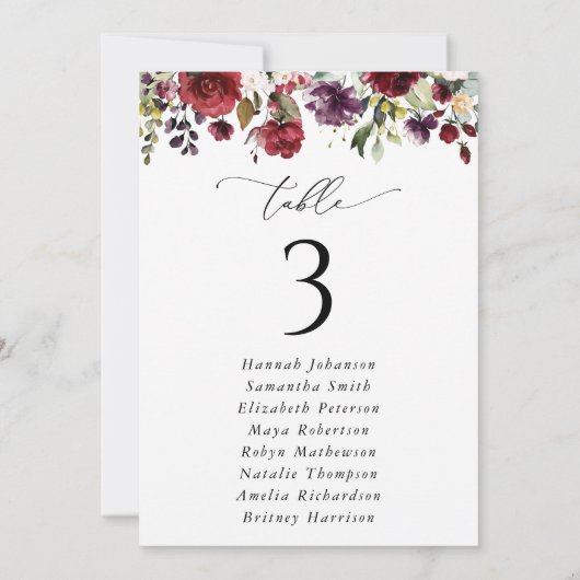 Rode bloemen, Roze bloemen, Zitkaarten Kaarten (Achterkant)