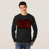 Rode bloemen schilderijen T-shirt (Voorkant volledig)
