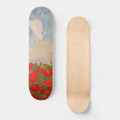 Rode Bloemen Skateboard (Voorkant)