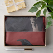 Rode Bloemen Skelet Weefsel Papier voor Decoupage (Geschenk)