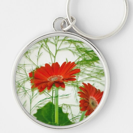 Rode Bloemen Sleutelhanger (Voorkant)