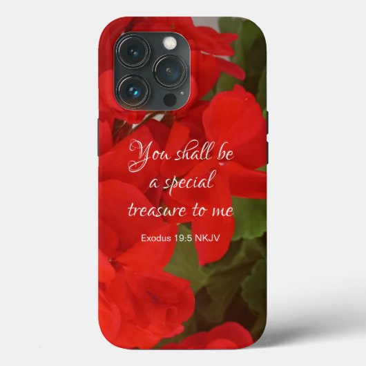  rode bloemen speciale bijbelse schatkist Case-Mate iPhone case (Achterkant)