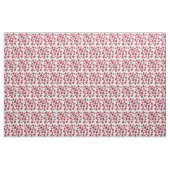 Rode bloemen stof (Yard (91,4 cm))