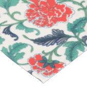 Rode bloemen tafelkleed (Gekanteld)