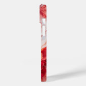 Rode Bloemen Telefoon Case Wallpaper (Achterkant / Links)