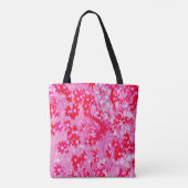 rode bloemen tote bag (Achterkant)