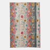 Rode Bloemen Tuin Keuken Handdoek (Verticaal)