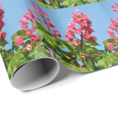 Rode bloemen van buckeye baby bodysuit cadeaupapier (Rol Hoek)