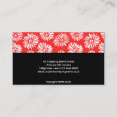 Rode Bloemen Visitekaartje (Achterkant)