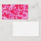  rode bloemen visitekaartje (Voorkant / Achterkant)
