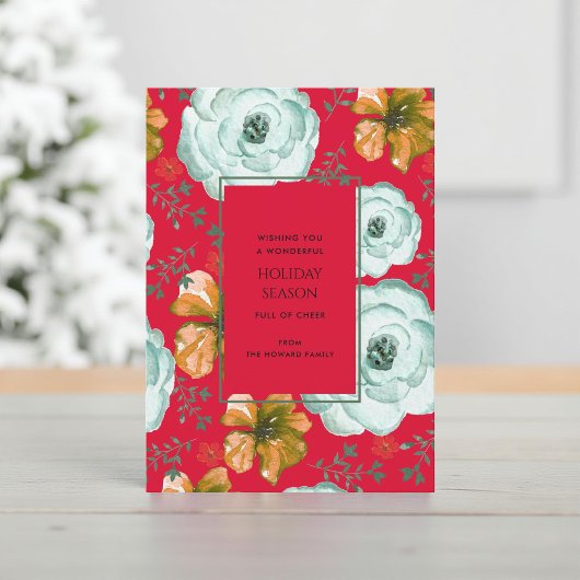 Rode Bloemen Waterverf Rozen Botanische Vakantie K