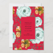 Rode Bloemen Waterverf Rozen Botanische Vakantie K (Voorkant)