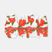 Rode Bloemen Wedding Favoriet Box Bedankdoosjes (Uitgevouwen)