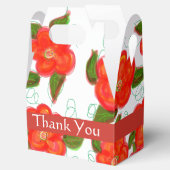 Rode Bloemen Wedding Favoriet Box Bedankdoosjes (Geopend)