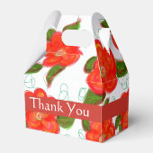 Rode Bloemen Wedding Favoriet Box Bedankdoosjes (Voorkant Zijde)