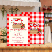 Rode Bloemen Ze is vers van de markt Vrijgezellenf Kaart