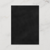 Rode Bloemen Zwarte Gothic Bruiloft Receptie Behui Informatiekaartje (Achterkant)