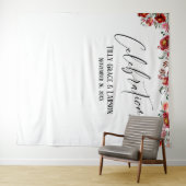 Rode Bloemencélébratie! Foto-achtergrond Wandkleed (In Situ (horizontaal))