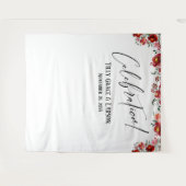 Rode Bloemencélébratie! Foto-achtergrond Wandkleed (Voorkant (horizontaal))