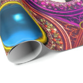 RODE BLOEMENKERSTKRANSEN, FOTO FRAME MET BLAUWE ED CADEAUPAPIER (Rol Hoek)