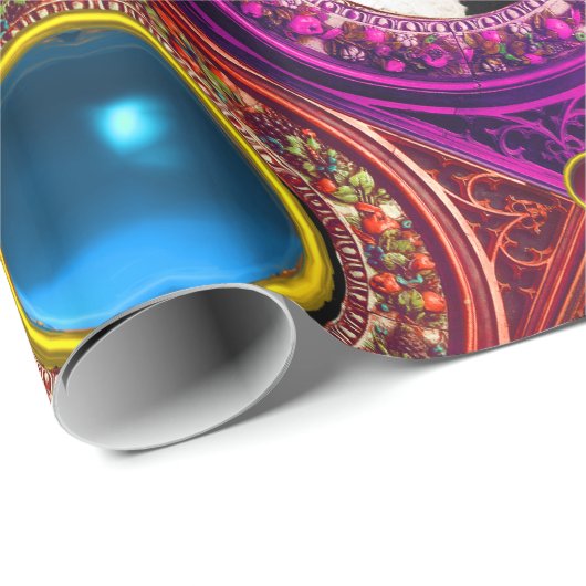 RODE BLOEMENKERSTKRANSEN, FOTO FRAME MET BLAUWE ED CADEAUPAPIER (Rol Hoek)