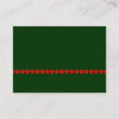 Rode Bloemenlijn - Donkergroen Visitekaartje (Achterkant)