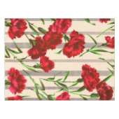 rode bloemenprint tafelkleed (Voorkant (Horizontaal))