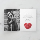  rode bloemfoto Happy Moederdag Kaart (Binnen)