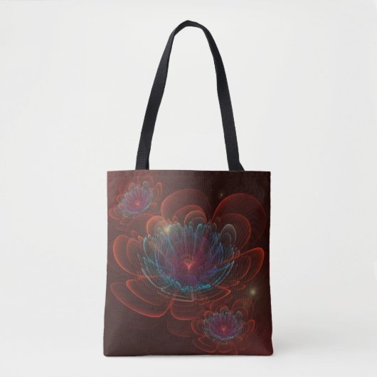 rode bloemkroon tote bag (Voorkant)