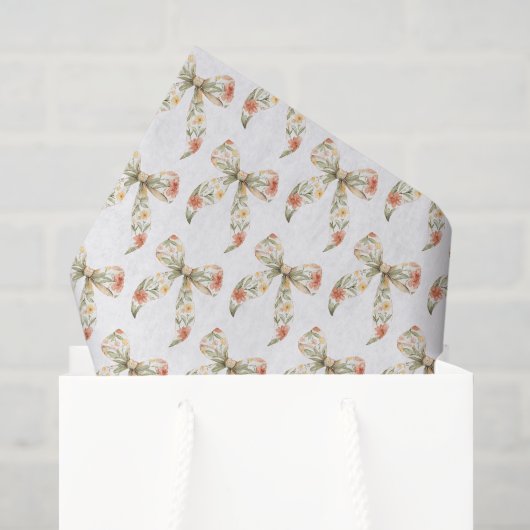 Rode bloemslingers verjaardag tissuepapier (Cadeauzakje)