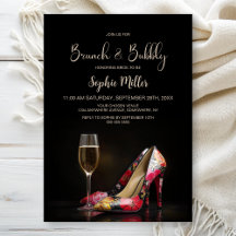Rode bloemstiletto's Brunch en bubbels