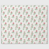  rode bloesem cadeaupapier (Vlak)
