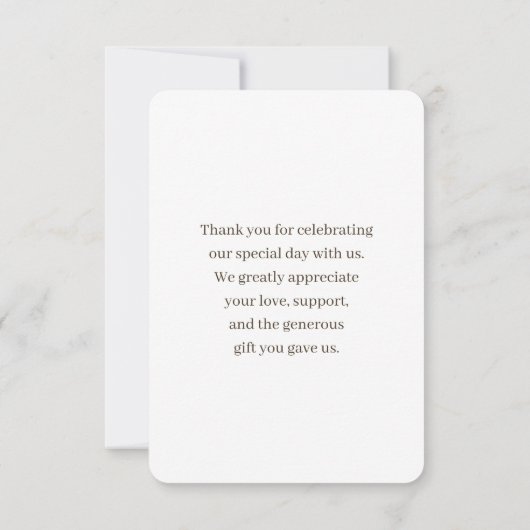 Rode bloesem roos. Zomer Chique elegante bruiloft Bedankkaart (Achterkant)