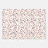 Rode Bloesem Whimsy 3 Inpakpapier Vel (Voorkant)