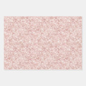 Rode Blos Roze Glitter Kerst Inpakpapier Vel (Voorkant 3)