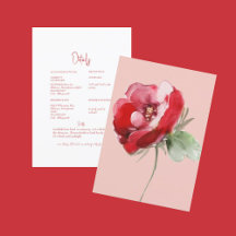 Rode & Blush Bloemen Huwelijksdetail