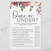 Rode Blush Bloemrozen Spel Over Onder Flyer (Voorkant)