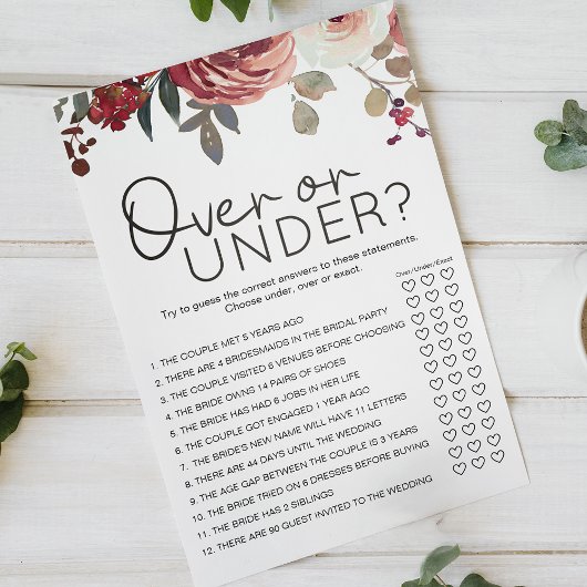Rode Blush Bloemrozen Spel Over Onder Flyer