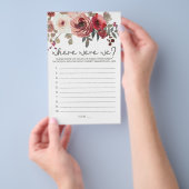 Rode Blush Bloemrozen Spel Waar Waren We Flyer (Hand)