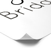 Rode Blush Floral Rozen Elegant Vrijgezellenfeest Poster (Hoek)